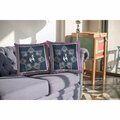 Palacedesigns 28 in. Navy & Purple Horse Indoor & Outdoor Throw Pillow Blue & White PA3667321